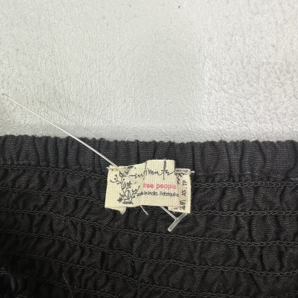 Free People Intimately Regina Eyelet Bodysuit Black XS Broderie Floral - Picture 3 of 11